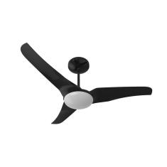 Imagem de Ventilador De Teto Aliseu Slim Preto Com Lustre C/ Controle Remoto 220V