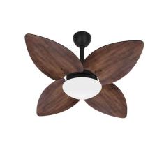 Imagem de Ventilador Teto Preto 4 Pás Madeira Turbo Winds Ventax 220V