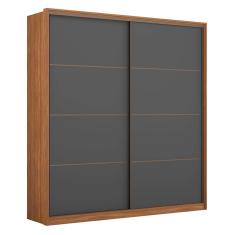 Imagem de Guarda-Roupa Casal Belga 2 Pt 3 Gv Grafito E Amendola