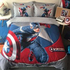 Imagem de Jogo De Cama Infantil Capitão América 4 Peças Com Edredom
