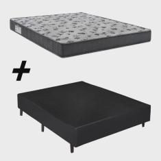 Imagem de Cama Box Casal + Colchão Ortobom Iso 1.0.0 D33 58x138x188