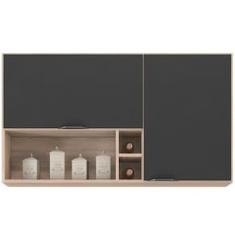 Imagem de Armário Aéreo Demóbile Firenze com 2 Portas, 2 Prateleiras e Nicho