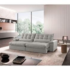 Imagem de Sofá Classic Linho 02 Módulos 80 Cm B25 Meu Sofá Online A230 Linho Cinza