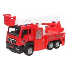 Imagem de Caminhão Truck Bombeiro Escada Retrátil 1:55 Polibrinq