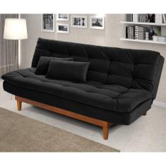 Imagem de Sofá Cama Dubai Império Estofados Preto