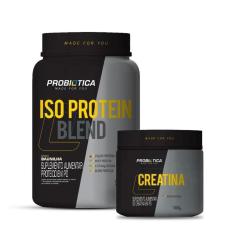 Imagem de Combo Iso Protein Blend Pote 900g, Creatina 100g - Probiótica-Unissex