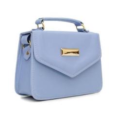 Imagem de Bolsa Feminina Lisa Pequena Alça Transversal e De Mão-Feminino
