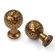 Imagem de Asidrama Pacote com 10 maçanetas de armário de cozinha de latão antigo, maçanetas de gaveta, puxadores de zinco para gavetas de cômoda