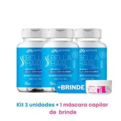 Imagem de Bella Hair Vitamin P Cabelo, Pele E Unhas  Ácido Hialurônico + 16 Vita