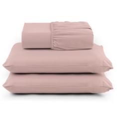 Imagem de Jogo De Cama Casal Percal 400 Fios 3 Pçs Com Barra Na Fronha - Pailo C