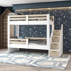 Imagem de Beliche Infantil Jade com Escada Mobikasa