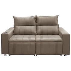 Imagem de Sofá 2 Lugares Madri 1,60cm Bege Shop Das Cabeceiras Bege