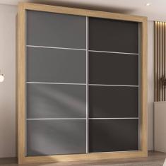 Imagem de Guarda-Roupas Casal 2 Portas de Correr 4 Gavetas Dallas Multimóveis MP4270