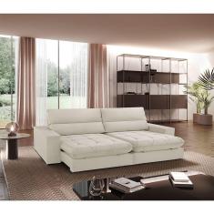 Imagem de Sofá Aspem Linho 02 Módulos De 120cm B25cm Meu Sofá Online A302 Linho Branco