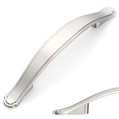 Imagem de Asidrama Pacote com 10 puxadores de armário de cozinha de níquel acetinado escovado de 96 mm para puxadores de armário de cozinha para puxadores de gaveta de armário