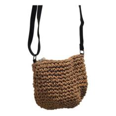 Imagem de Bolsa Feminina Transversal Palha Sintética Pequena Moderna - Alwy, Caq
