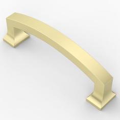 Imagem de Asidrama Pacote com 10 puxadores de armário de cozinha de latão escovado de 96 mm, puxadores de armário de cozinha para puxadores de gaveta de armário