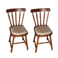 Imagem de Conjunto Com 2 Cadeiras Dalas Imbuia