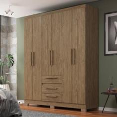 Imagem de Guarda-roupa Casal 6 Portas e 3 Gavetas Wood Wood