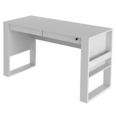 Imagem de Mesa Escritório 2 Gavetas Me4144 Branco - Tecnomobili - Tecno Mobile