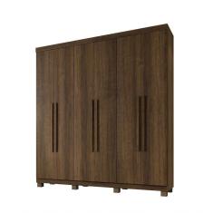 Imagem de Roupeiro Milão 6 Portas 3 Gavetas Benetil Imbuia