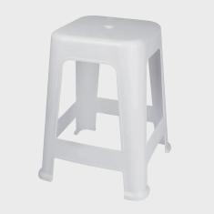 Imagem de Banqueta Plástica Bela Vista até 120kg Branca - Mor