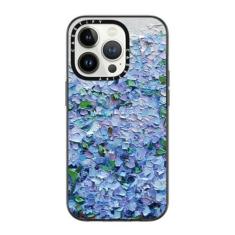 Imagem de CASETiFY Capa Compacta Para iPhone 14 Pro [2X Testada Contra Quedas De Nível Militar/Proteção Contra Quedas De 1,2 M] Hortênsias Azuis De Nantucket