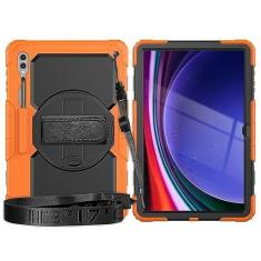 Imagem de Capa para tablet Compatible with Samsung Galaxy Tab S9 Ultra 14.6 Inch 2023 (SM-X910/X916B/X918U) Heavy Duty Shockproof TPU Case,Protective Cover W Screen Protector 380 Swivel Kickstand+Hand Strap+Sho