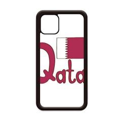 Imagem de Capa com estampa roxa da bandeira nacional do Qatar para iPhone 12 Pro Max para Apple Mini Mobile Case