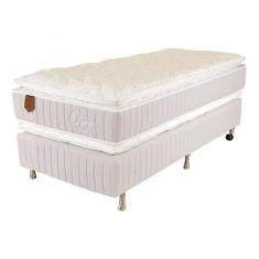 Imagem de Cama Box Solteiro King (Box + Colchão) 96X203x69 Ouro Prorelax Molas E