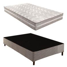 Imagem de Box Casal Galaxy 42x138x188cm com Colchão Casal Quality D33 Duoface 26x138x188cm Rustico Prata