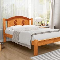 Imagem de Cama Casal Flex Grécia Mel para Colchão 128 cm ou 138 cm Madeira Pinus
