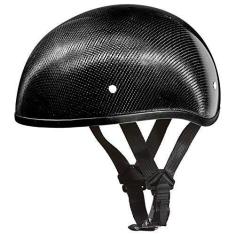 Imagem de Capacete de caveira Daytona Helmets para motocicleta - Fibra de carbono com viseira 100% aprovada pelo DOT