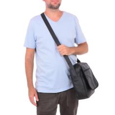 Imagem de Bolsa Transversal Masculina Pasta Carteiro Capanga / Bolsa Case para T