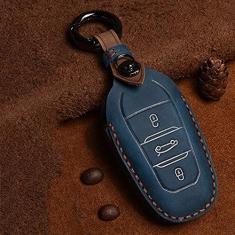 Imagem de Capa para porta-chaves do carro, capa de couro inteligente, adequado para Citroen C4 Grand Xsara Picasso C5 Elysee C3 XR, porta-chaves do carro ABS inteligente para chaves do carro