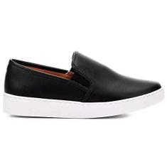 Imagem de Tênis Feminino Slip On Pelica Preto Branco Vizzano 1214.200