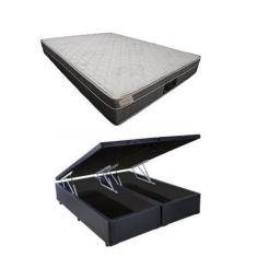 Imagem de Conjunto Box Baú Casal Bipartido 138X188 + Colchão Riviera Molas Ensac