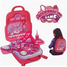 Imagem de Maleta De Brinquedo Infantil Salão De Beleza 3 Em 1 21 Peças - Fun Gam