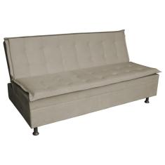 Imagem de Sofa Cama 3 Lugares Retratil Reclinavel Manu 1,90 M Suede Bege