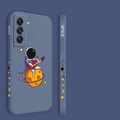 Imagem de Capa de telefone do astronauta para Samsung Galaxy S21 S20 FE S10 Note 20 10 Ultra Plus A72 A52 A42 A32 A71 A51 A41 A31 A21S Capa, lilás cinza1, para A21S