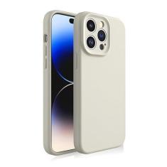 Imagem de ZEZHOU Capa compatível com iPhone 15 Pro, silicone líquido Defender atualizado, [câmera totalmente coberta] [forro de microfibra macia] capa fina fina à prova de choque para iPhone 15 Pro de 6,1