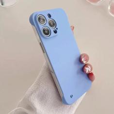 Imagem de Capa fosca sem moldura de cor sólida para iPhone 14 11 12 13 Pro Max Mini XR XS Max X 7 8 Plus Capa protetora para PC rígido, roxa, para iPhone X ou XS