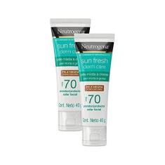 Imagem de Kit 2 Protetor Solar Neutrogena Sun Fresh Oily Skin Pele Negra Fps 70