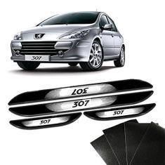 Imagem de Kit Soleira Da Porta Peugeot 307 Com Black Over Resinado