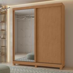 Imagem de Guarda-roupa Casal 2 Portas 2 Gavetas Zeine com Espelho e com Pés