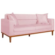 Imagem de Sofá 2 Lugares Viena Suede - Doce Sonho Móveis Rosa Bebê