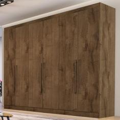 Imagem de Guarda-Roupa Casal Oslo 6 Portas 6 Gavetas 100% Mdf Brauna - Mademarqu