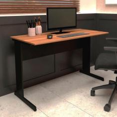 Imagem de Mesa Escrivaninha de Estudos 135cm x 60cm Pé Metal F5 Office - F5 Offi