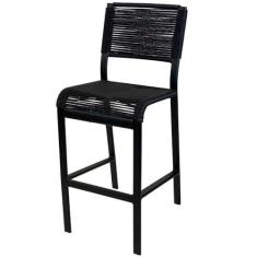 Imagem de Banqueta Alta de Alumínio Ibiza 70cm Preto