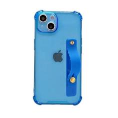 Imagem de siduater Capa com alça para iPhone 15 de 6,5 polegadas com suporte de pulseira, capa resistente à prova de choque de TPU (poliuretano termoplástico) macio e transparente, alça de mão ajustável para